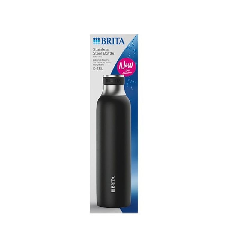 Brita, sodaTRIO, butelka, czarna, 650 ml