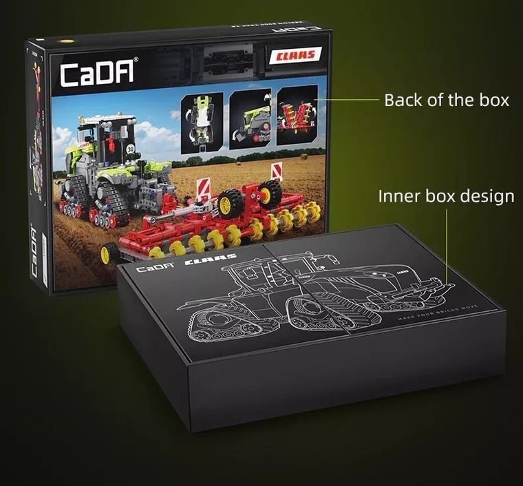 Cada, ciągnik rolniczy Claas Xerion 5000 Trac TS, 1:32, 1336 elementów