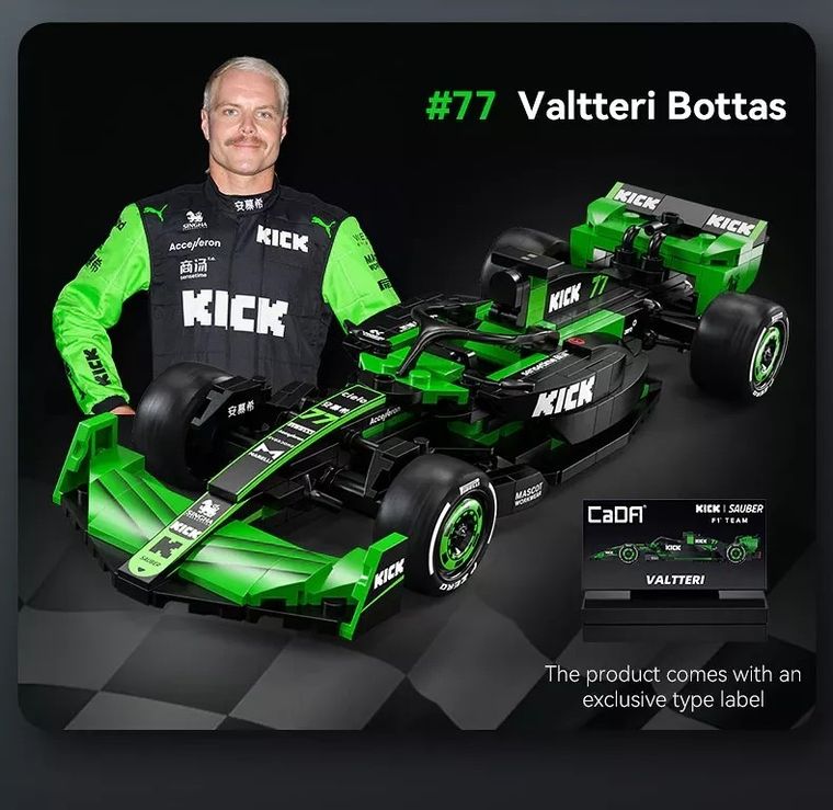 Cada, F1 Kick Sauber, pojazd, klocki konstrukcyjne, 314 elementów