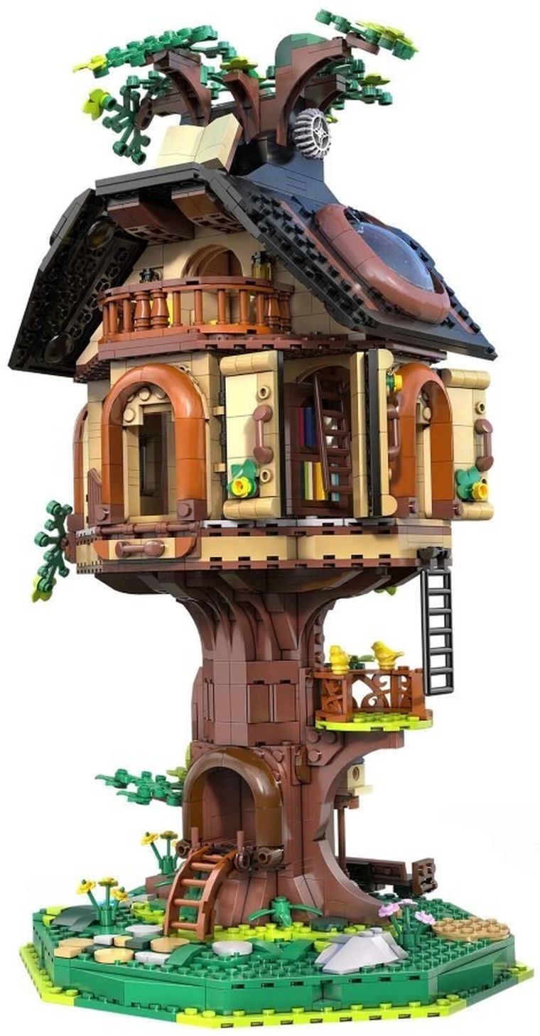 Cada, Tree House Library, Biblioteka w domku na drzewie, LED, 1808 elementów