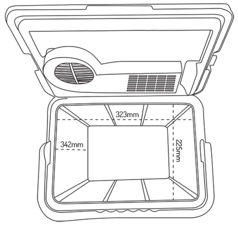 Camry, lodówka turystyczna, 24 L, CR 8065