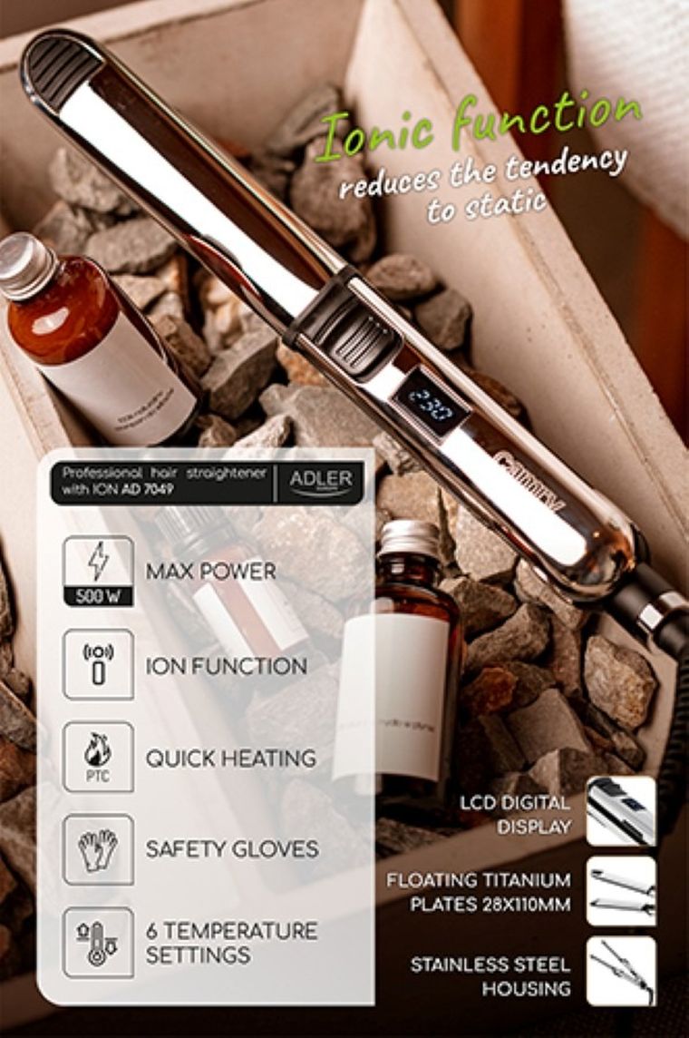 Camry, prostownica do włosów, CR 2320