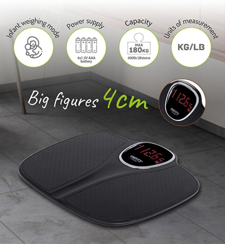 Camry, waga łazienkowa z funkcją ważenia niemowląt