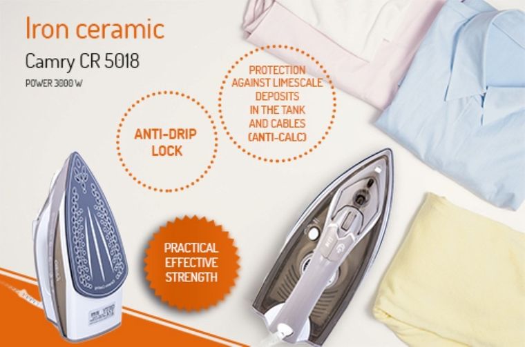 Camry, żelazko, 3000W, CR 5018
