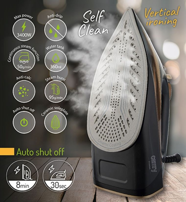 Camry, żelazko parowe, 3400W