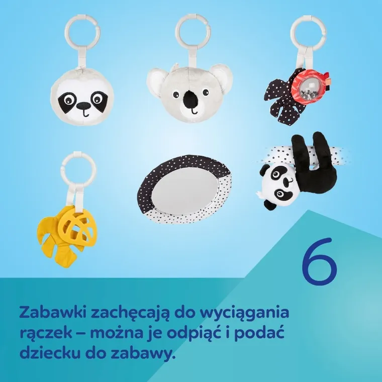 Canpol babies, BabiesBoo, sensoryczna mata edukacyjna z lusterkiem