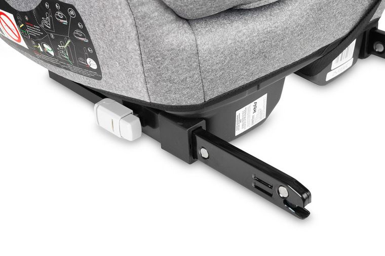 Caretero, Irbis, fotelik samochodowy, podstawka, i-Size, grey melange, 125-150 cm