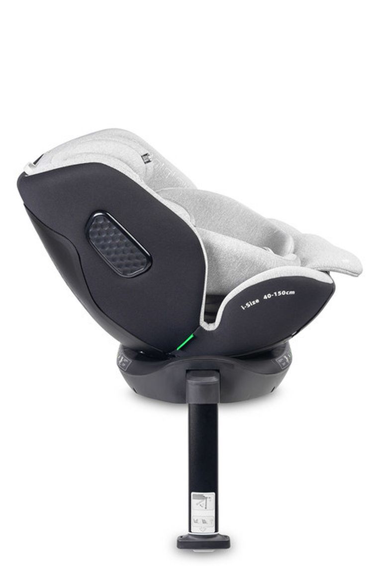 Caretero, Lumi, i-Size, fotelik samochodowy, light grey, 40-150 cm