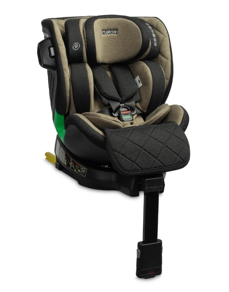 Caretero, Turox I-Size, fotelik samochodowy, Khaki, 40-150 cm