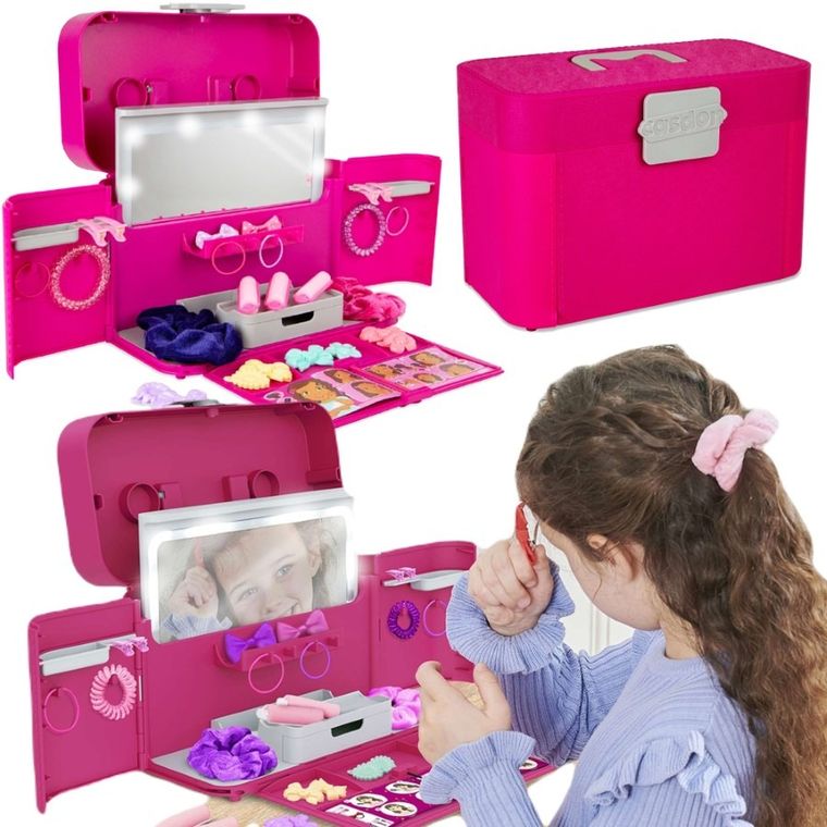 Casdon, kuferek toaletka z akcesoriami