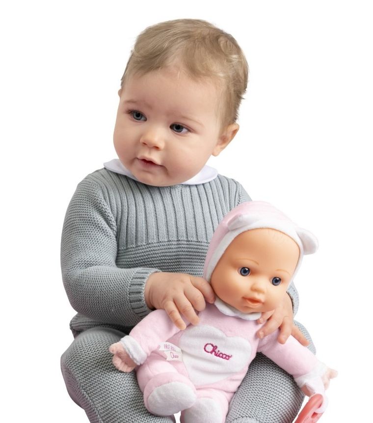Chicco, Dolls, Moja Pierwsza Lalka, lalka bobas, różowa