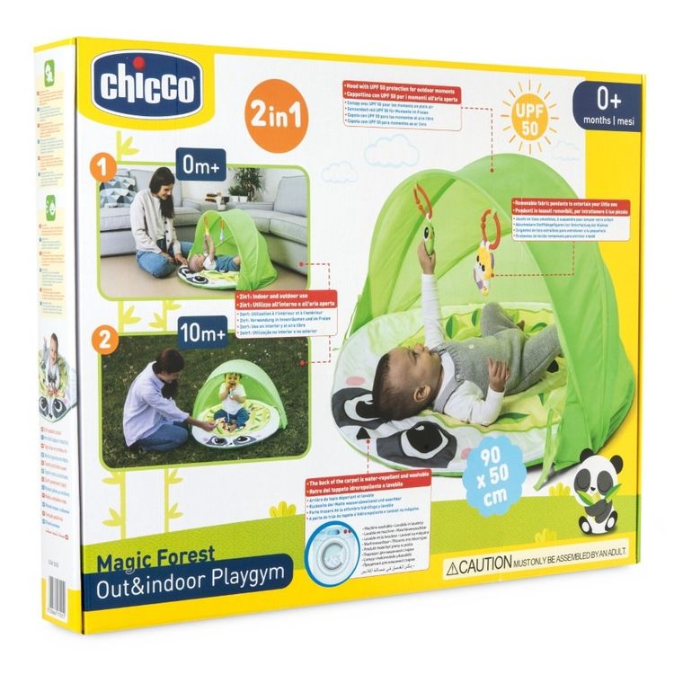 Chicco, Magic Forest, mata do zabawy 2w1, Panda