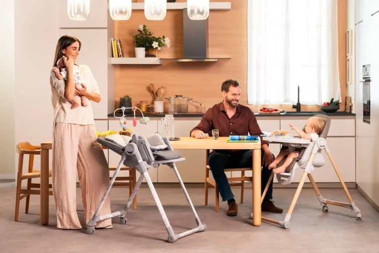 Chicco, Polly, Armonia, krzesełko do karmienia, Carrara