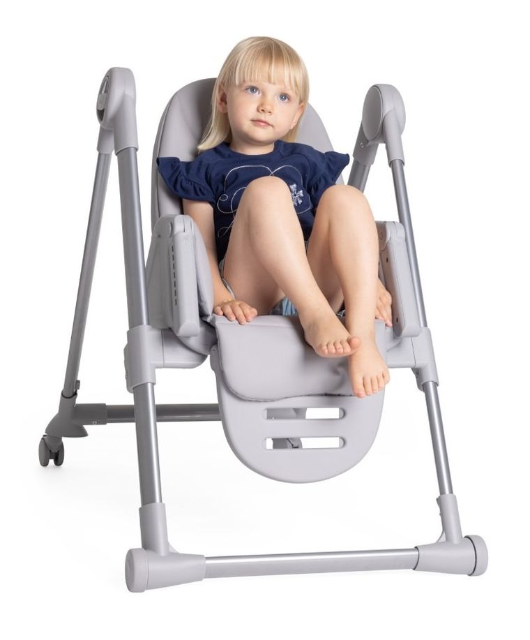 Chicco, Polly, Armonia, krzesełko do karmienia, Steel