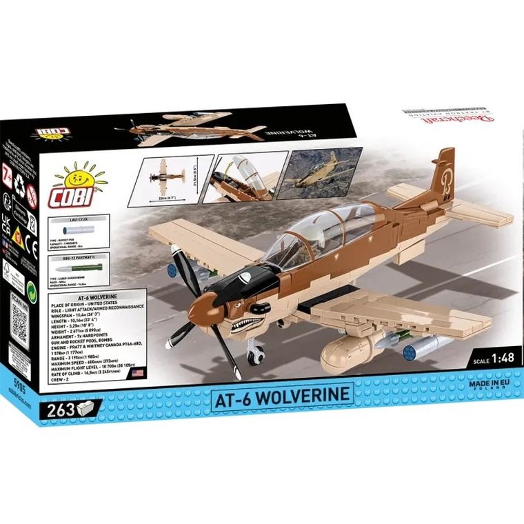 Cobi, Armed Forces, Beechcraft AT-6 Wolverine, klocki, 263 elementy
