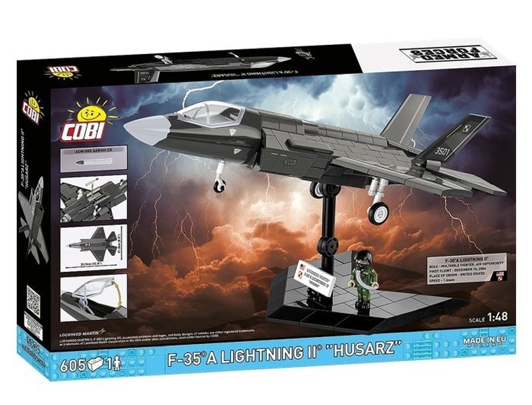 Cobi, Armed Forces, F-35A Lightning II Husarz, klocki, 1:48, 605 elementów