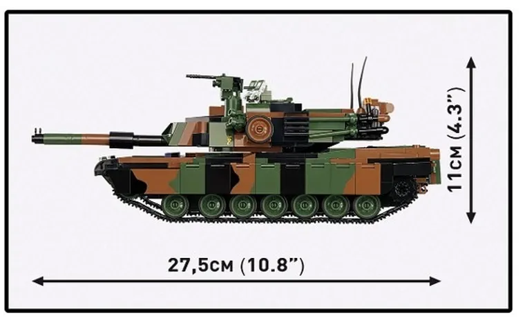Cobi, Armed Forces, M1A2 Abrams (PL), klocki, 1:35, 1065 elementów