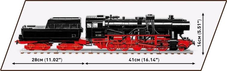 Cobi, Historical Collection, DR BR 52 Steam Locomotive, klocki, 2505 elementów