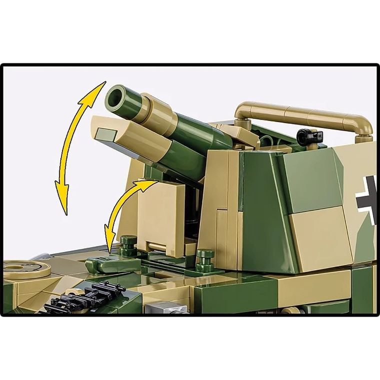 Cobi, Historical Collection, WWII, Sd. Kfz., 138/1 GRILLE Ausf M Świerszcz, klocki, 1:28, 720 elementów