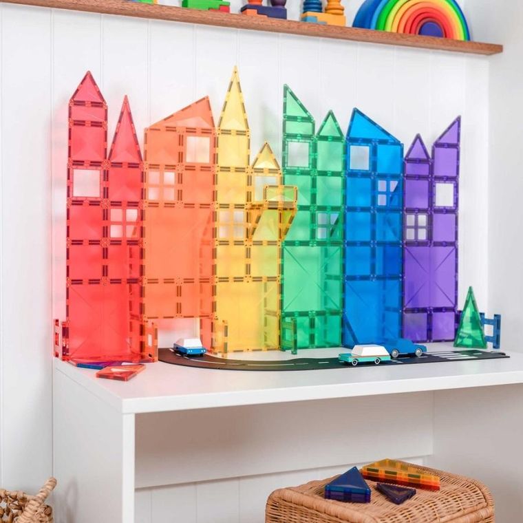 Connetix, Rainbow Creative Pack, klocki magnetyczne, 102 elementów