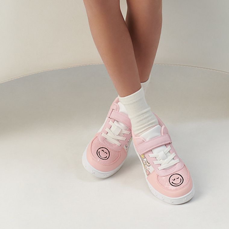 Cool Club, Buty sportowe dziewczęce, różowe, świecąca podeszwa, SmileyWorld