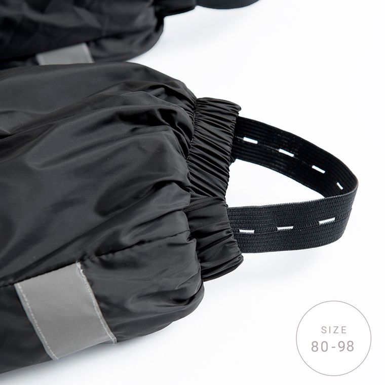 Cool Club, Kombinezon chłopięcy z kapturem, ocieplany, czarny