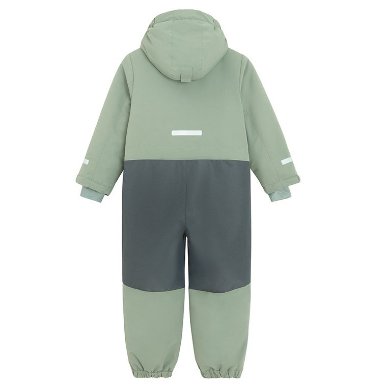 Cool Club, Kombinezon chłopięcy z kapturem, ocieplany, zielony