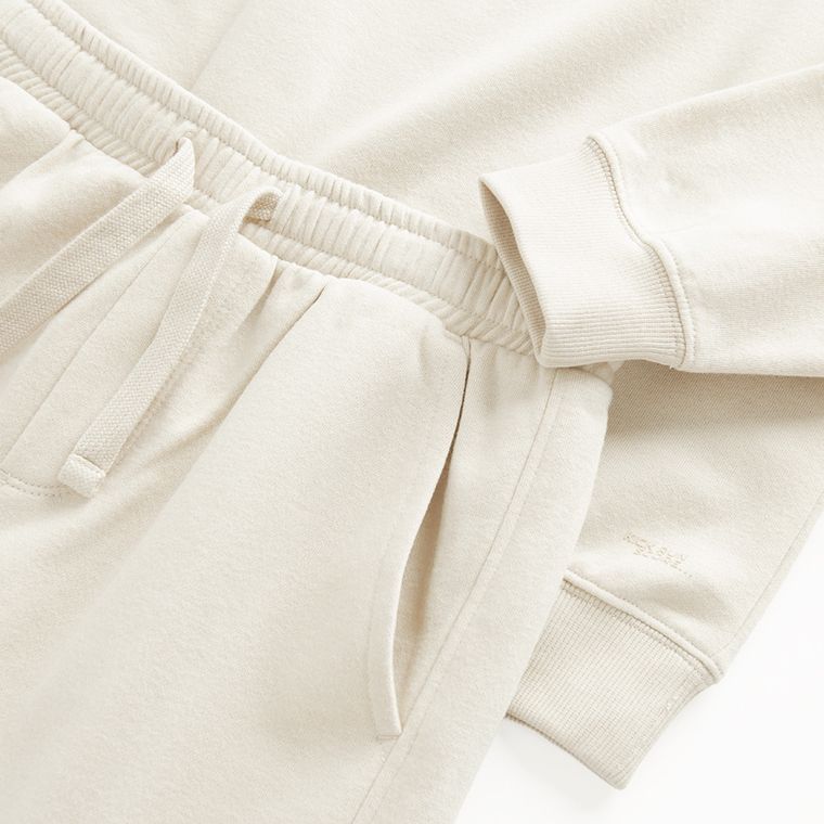 Cool Club, Komplet chłopięcy, Bluza ocieplana, Szorty, beżowy