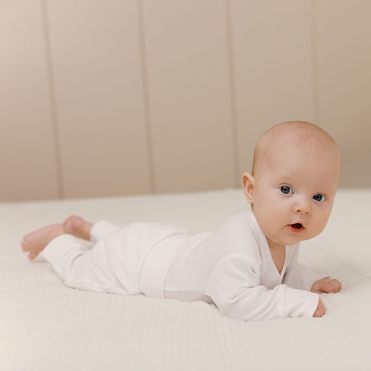 Cool Club, Półśpiochy niemowlęce, bawełna organiczna, białe, zestaw, 2 szt.