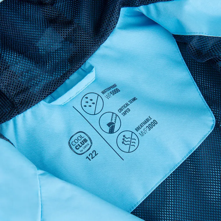 Cool Club, Przeciwdeszczowa kurtka chłopięca z kapturem, niebieska