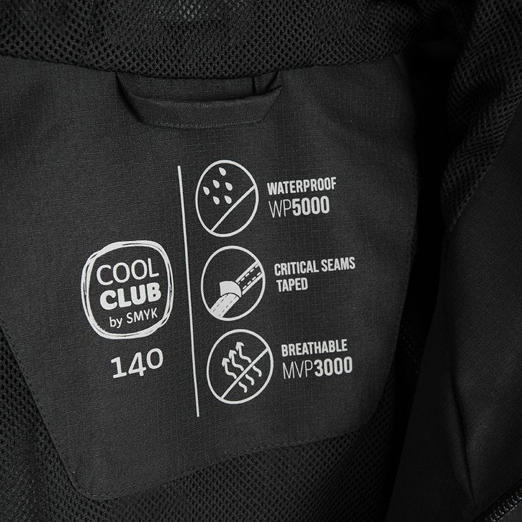 Cool Club, Przeciwdeszczowa kurtka dziewczęca z kapturem, czarna