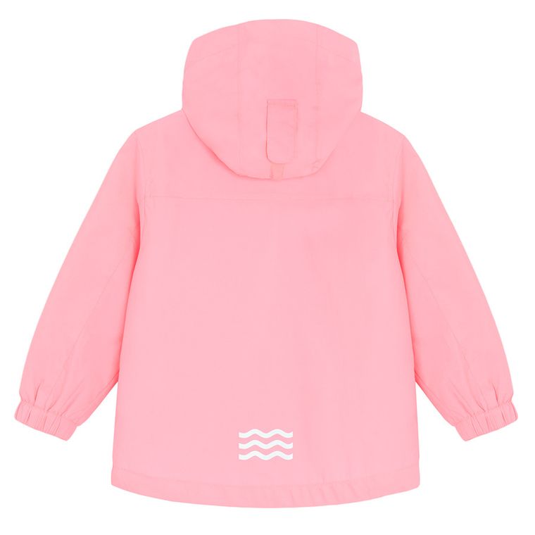 Cool Club, Przeciwdeszczowa kurtka dziewczęca z kapturem, różowa