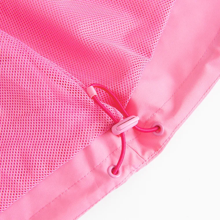 Cool Club, Przeciwdeszczowa kurtka dziewczęca z kapturem, różowa