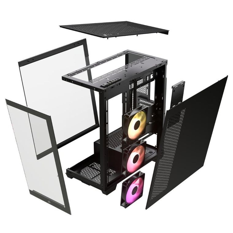 Corsair, obudowa, 3500X ARGB TG Mid-Tower, czarna