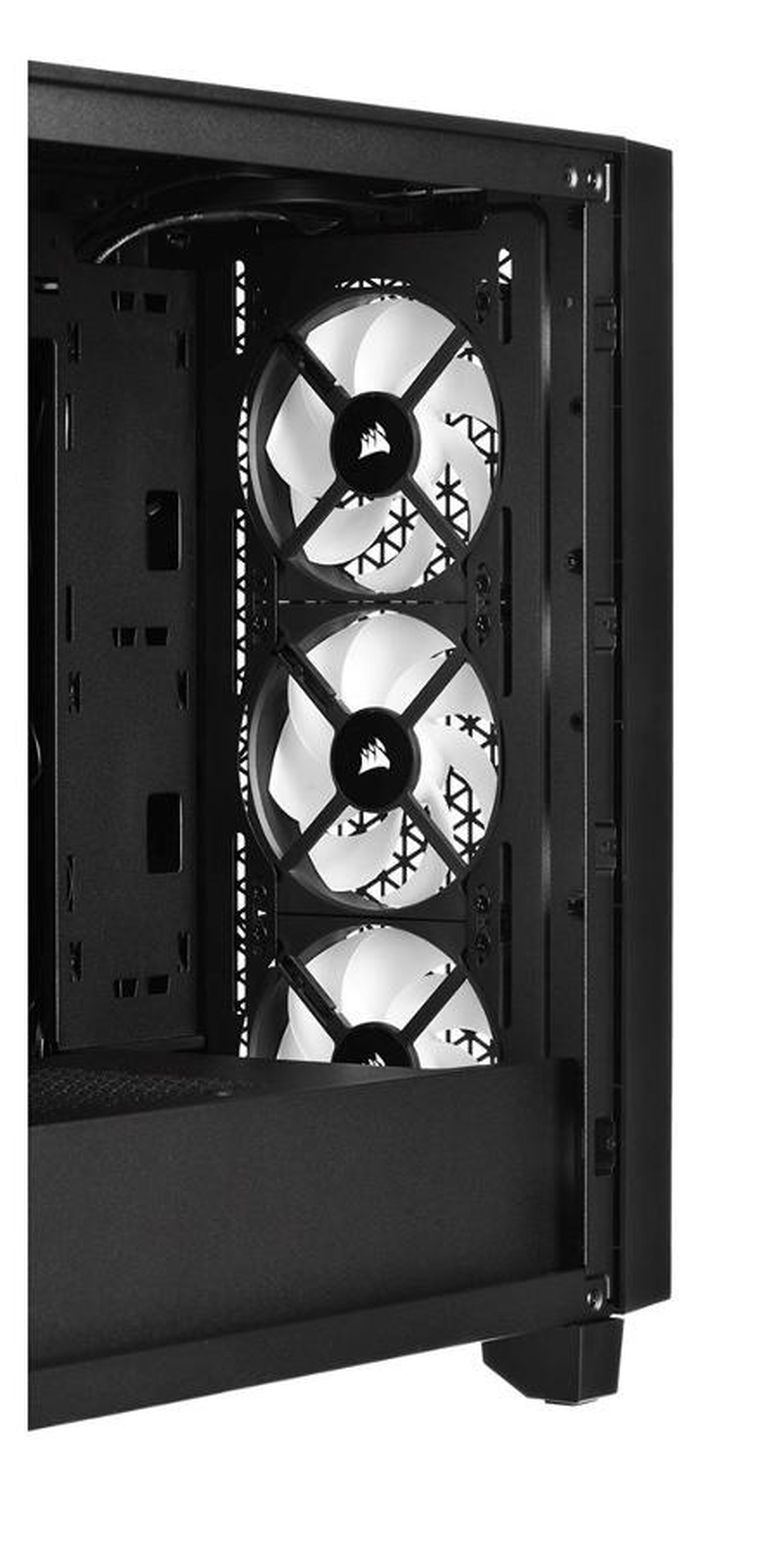 Corsair, obudowa komputerowa, 3000D Airflow RGB TG Mid-Tower, czarna