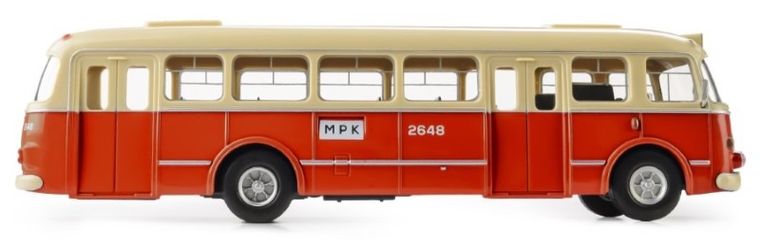 Daffi, Kolekcja Polskiej Motoryzacji, Jelcz 272 MEX, pojazd, model metalowy, czerwony, 1:43