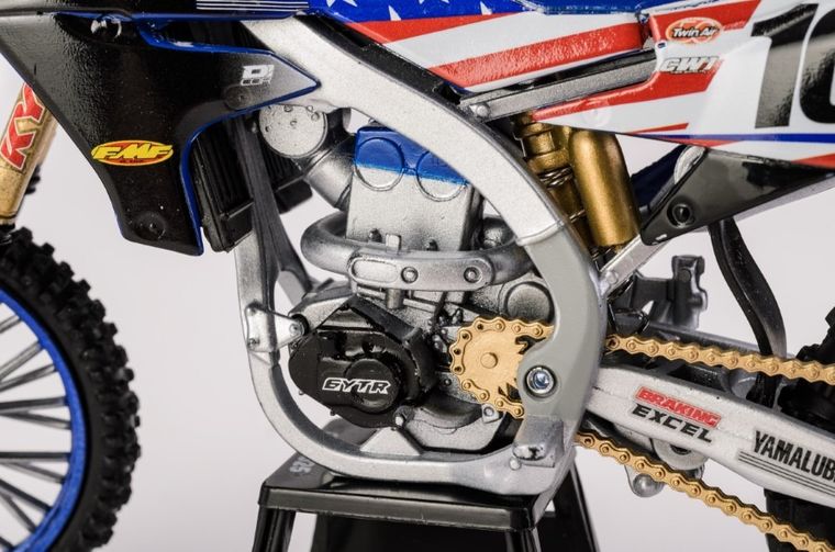 Daffi, Yamaha YZ450 Motocross of Nations Bike 2022 Eli Tomac, motocykl, model metalowy, 1:12