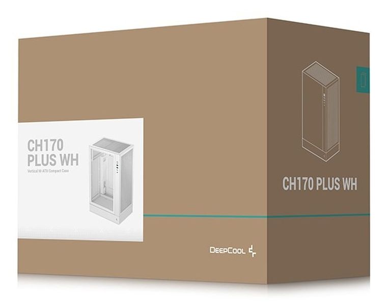 Deepcool, obudowa komputerowa, CH170 PLUS WH