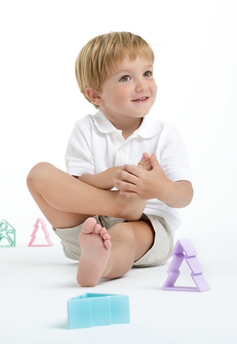 Dena, ludzik i domek, klocki silikonowe, violet pastel