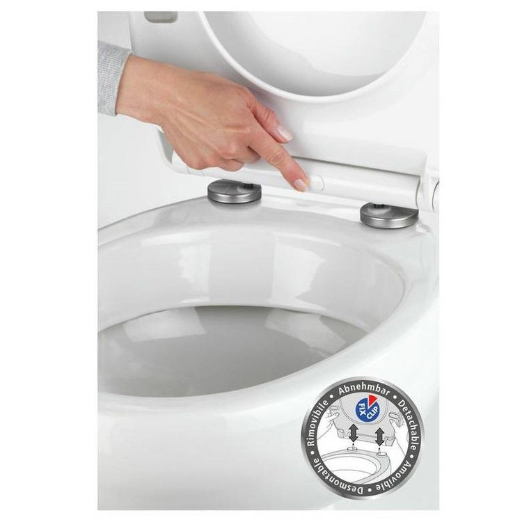 Deska sedesowa, Kos, Thermoplast, biała