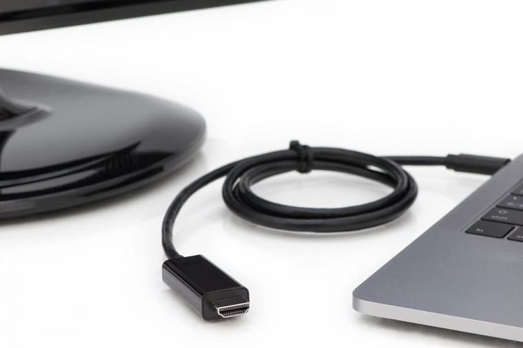 Digitus, kabel, USB C/HDMI M/M 3.1 4K60HZ, 5m, czarny