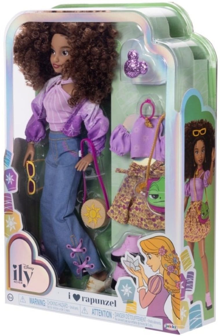 Disney ILY 4ever, Roszpunka, lalka modowa, 30 cm, z zestawem akcesoriów
