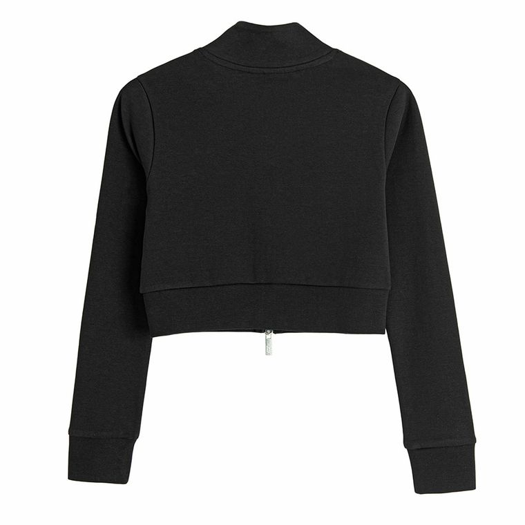 Dopasowana bluza sportowa crop z rozpięciem NOWEAR