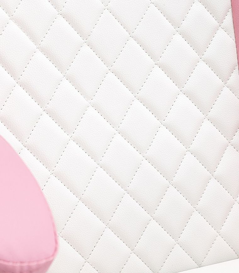 Dziecięcy fotel gamingowy z wysuwanym podnóżkiem, różowy