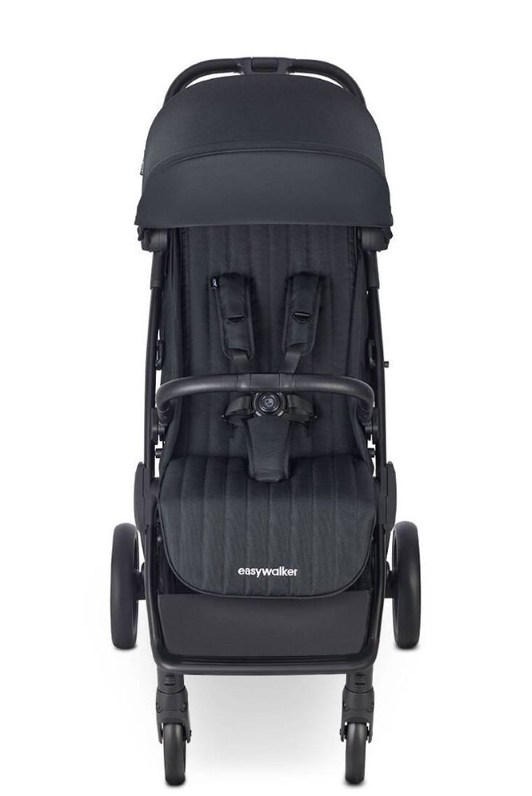 Easywalker, Jackey2 XL, przestronny, samoskładający się wózek spacerowy z kołami XL, Midnight Black