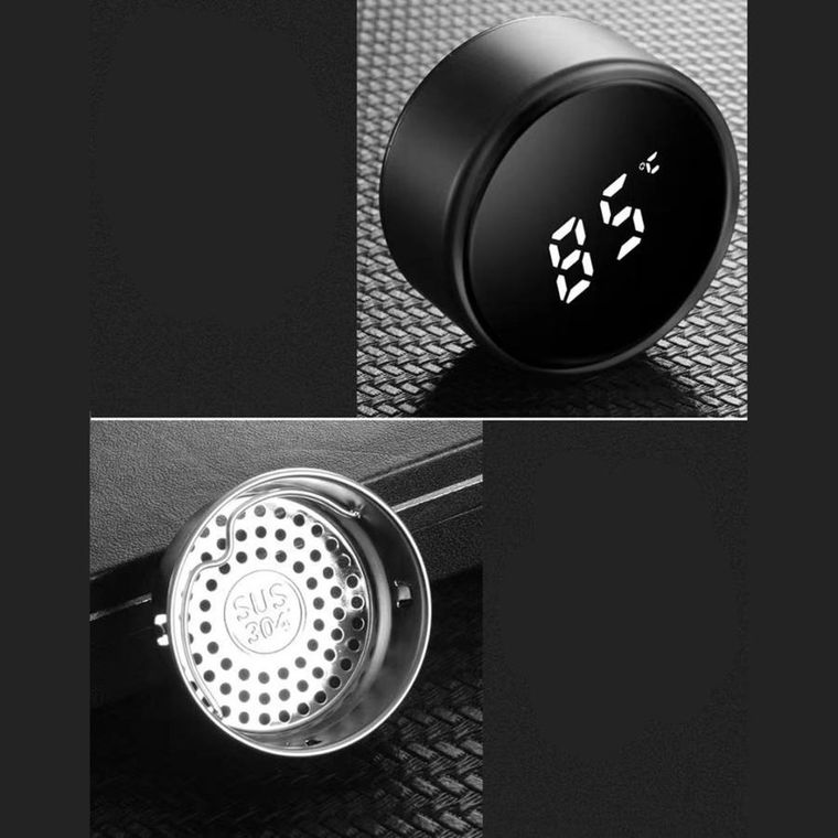 Elitehoff, kubek termiczny, z wyświetlaczem temperatury, 500 ml