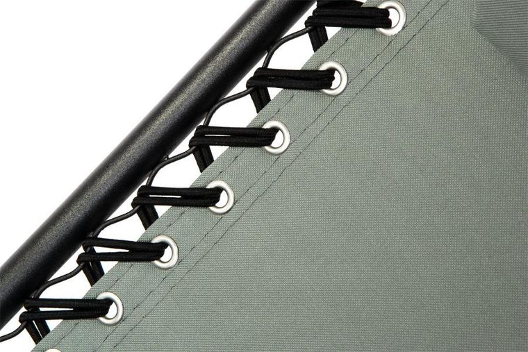 Enero, Bliss, leżak ogrodowy z zagłówkiem, składany, szary