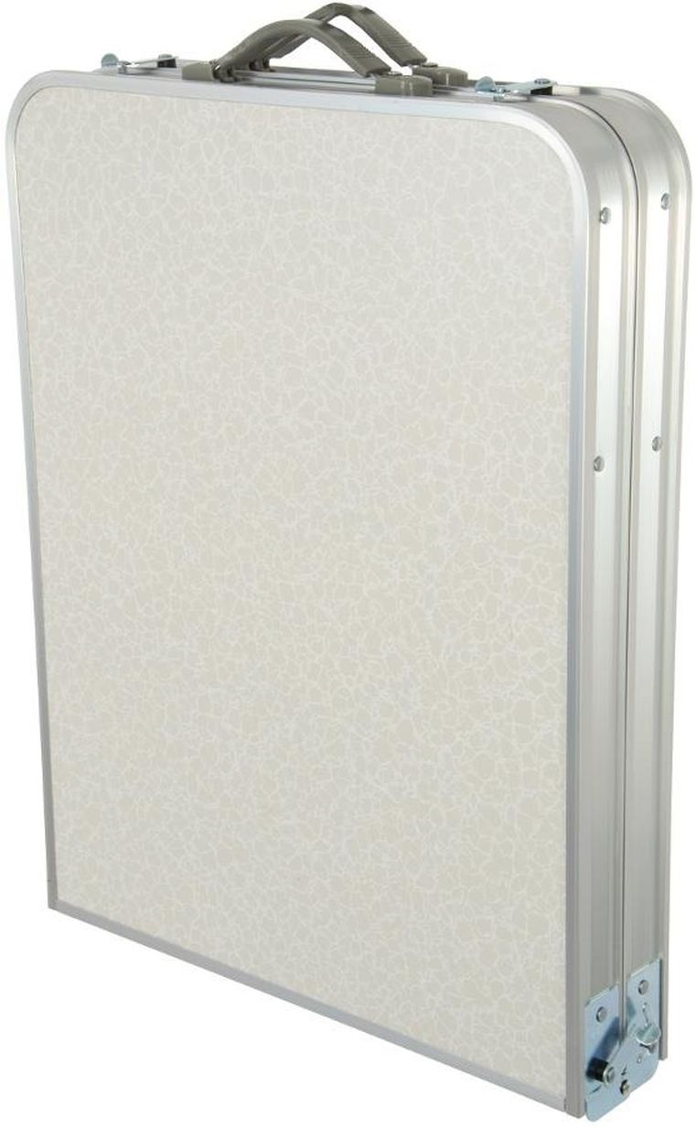 Enero Camp, składany stolik turystyczny, z szafą, 120-47-70/62/54 cm