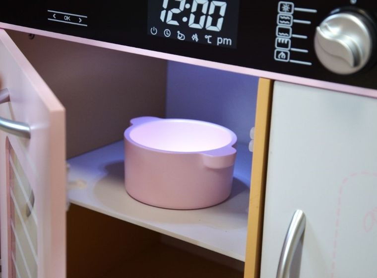 Enero, kuchnia drewniana, lampka LED, wooden, 87-30-83.5 cm