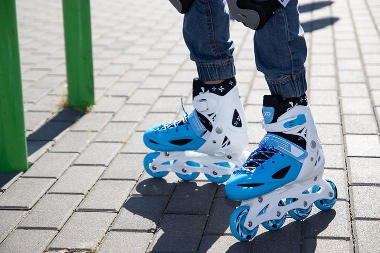 Enero, łyżworolki, wrotki, łyżwy, 4w1, rozmiar 26-29, niebieskie